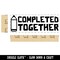 Completed Together Pencil Teacher Student School Self-Inking Rubber Stamp Ink Stamper